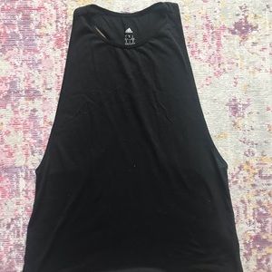 Adidas black workout tank